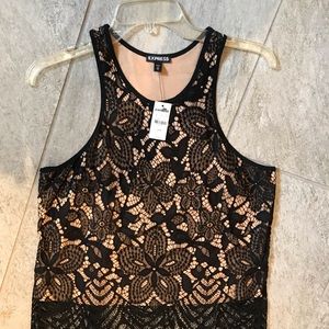 Express Lace tank top with lining